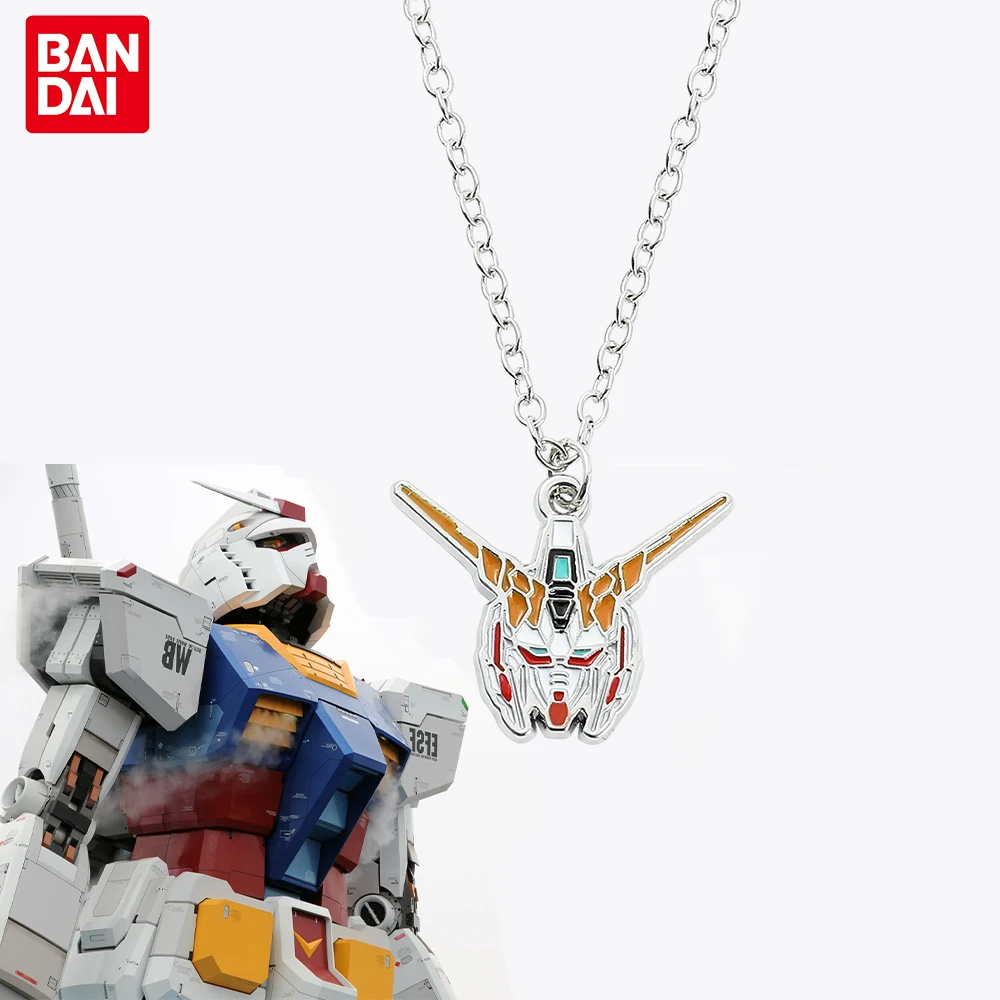 

Bandai Mobile Suit Gundam Necklace Anime Gundam EG ENTRY GRADE Enamel Pendant Neck Chain Jewelry Accessories for Fans Gifts