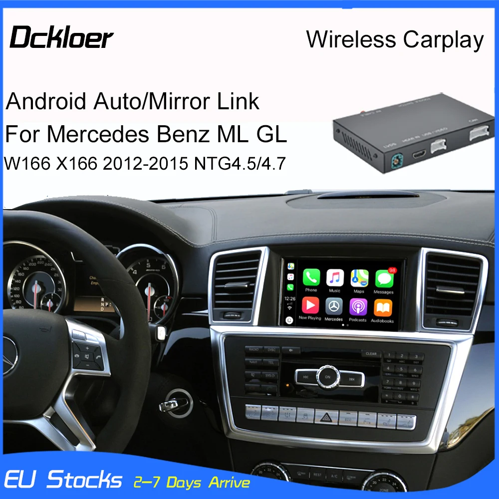 

Wireless Radio Car Play For Mercedes Benz ML GL W166 X166 2012-2015 With Android Auto Mirror Link AirPlay CarPlay Functions