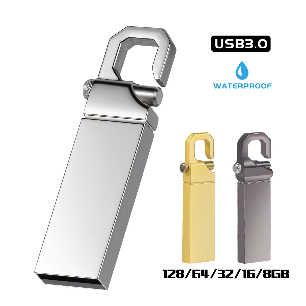 

64GB 100% True Capacity High Speed Metal USB 3.0 Flash Drive 32GB USB Stick Custom LOGO 16GB Memory Stick Waterproof U Disk