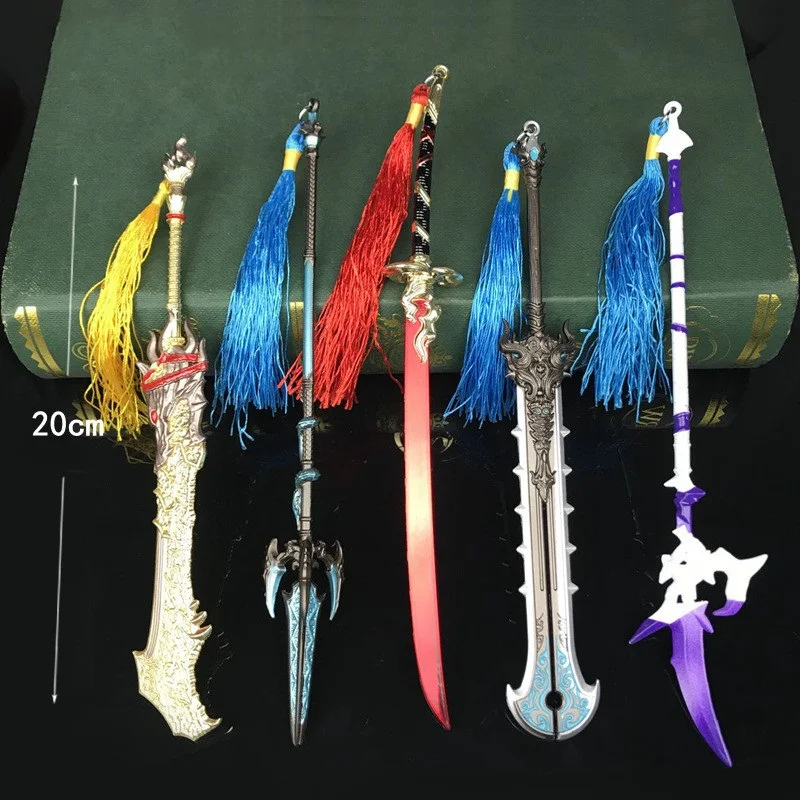 

220mm Katana Model Killer Sword BDNARAKA:BLADEPOINTBD Metal Dagger Long Gun Weapon Boy Holiday Toy Gift Model Home Decor 2023