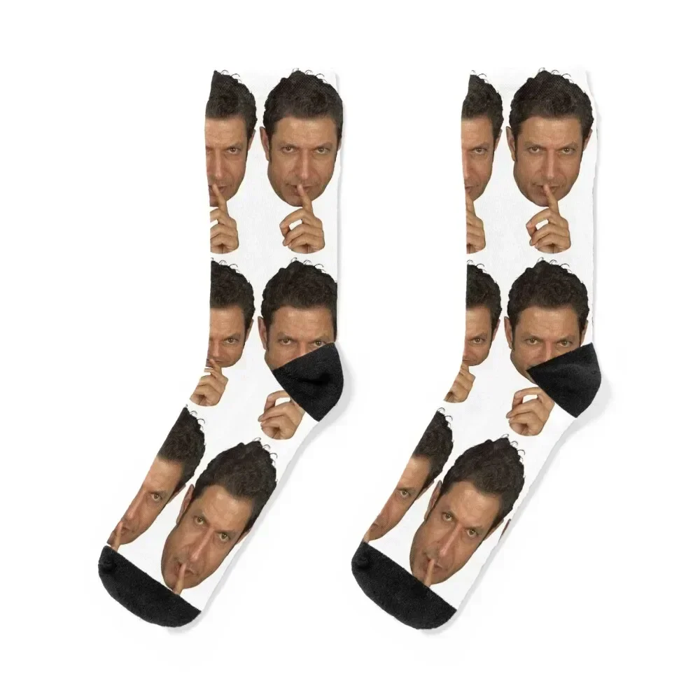 Jeff Goldblum Shush Face Socks походные зимние термоноски для девочек и мужчин