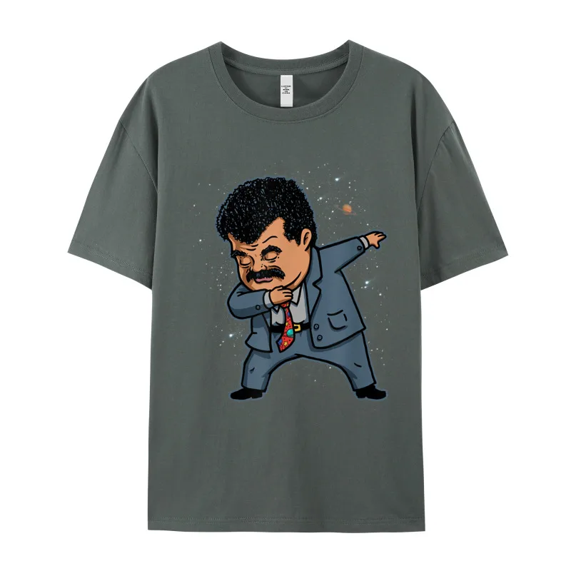 Female Latest Tops &amp Tees Round Neck Summer Pure Cotton Tshirts Birthday Neil deGrasse Tyson Dabbing Through Tee Shirts