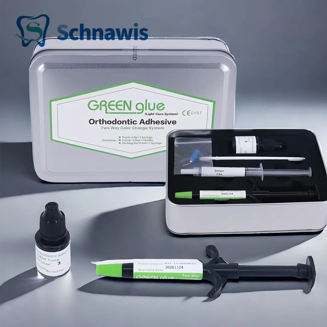 Стоматологический ортодонтический клей зеленый полный комплект склеиваемая