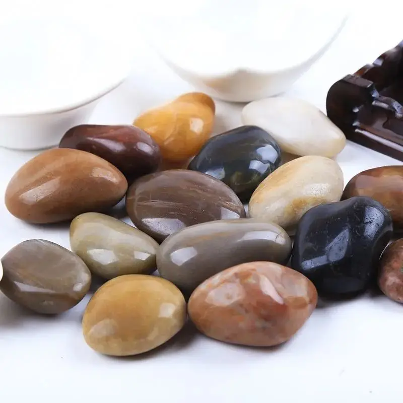 1KG Cobblestone Paving Courtyard Landscaping Natural Size Stone Rain Flower Stone Original Stone Goose Soft Warm Stone