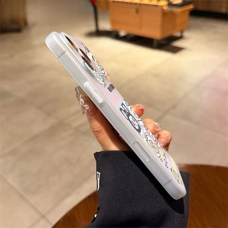 Фото Ультратонкий защитный чехол Chiikawa для iPhone 17, 16 Pro Max, 15, чехол для планшета Apple, противоударный, с аниме-принтом, для телефона и планшета №3