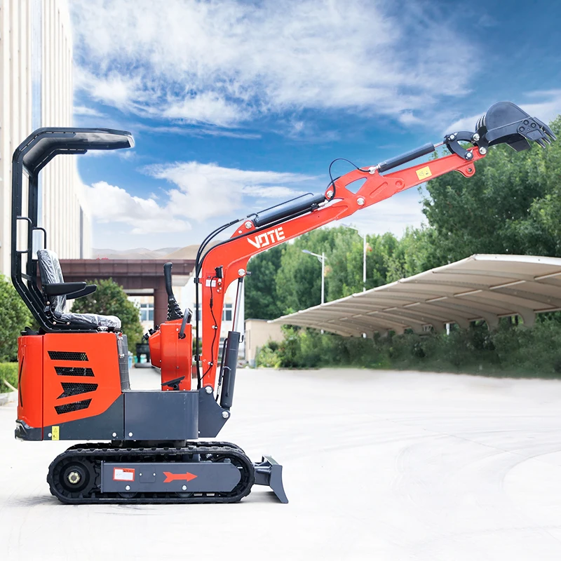 Vtw-10 mini excavator 1ton 2Ton 800kg diesel excavators hydraulic crawler micro small digger with 0.06 CBM bucket EPA euro 5