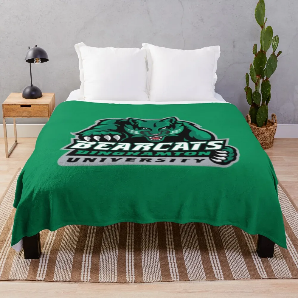 

Binghamton University Throw Blanket Comfort Recieving Blankets