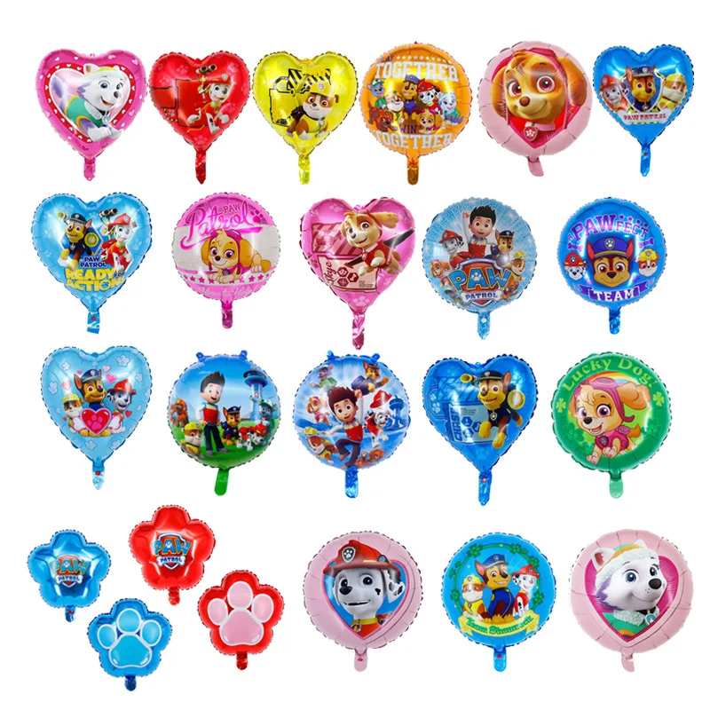 

Super Variety Paw Patrol Aluminum Film Balloon Kawaii Birthday Decorations Dogs Sky Figures Party Supplies Balloon Chase Rubble