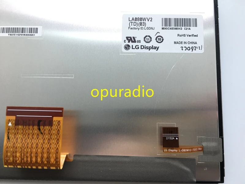 Оптовая продажа оригинальный 8-дюймовый ЖК-дисплей LA080WV2(TD)(03) фотопанель для Toyota