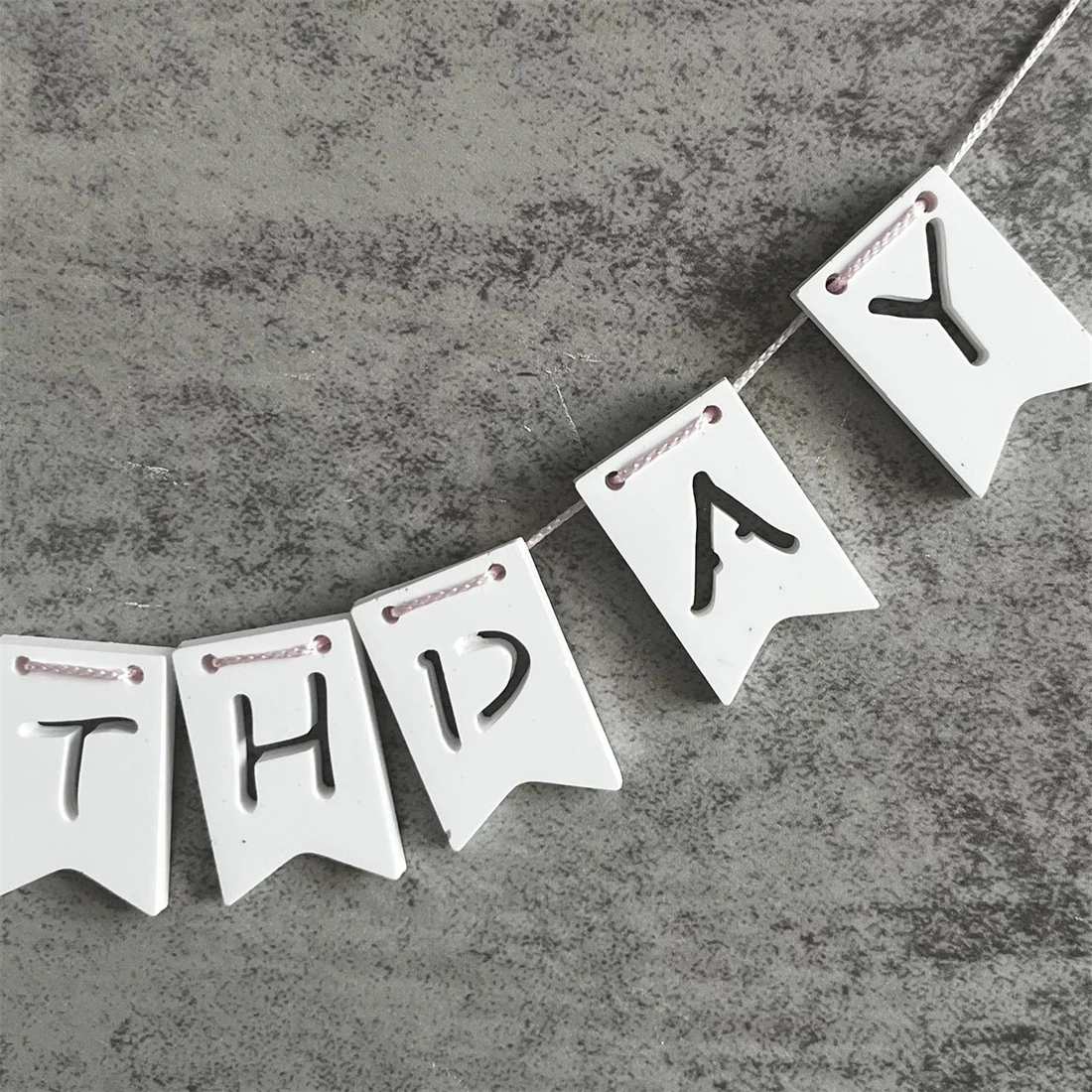 Рождественская подвеска с буквенным флагом силиконовая форма 26 алфавитом