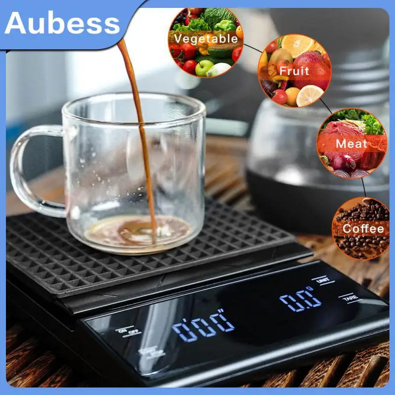 

3kg/0.1g Electronic Coffee Scale With Timer High Accuracy Digital Kitchen Scale Timer Coffee Weight Balance Kitchen Home Tools