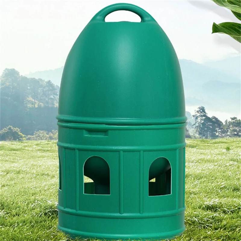 1pc Green Pigeons Feeder Water Pot Plastic Pet Drinker Dispenser Container Water Bottle For Birds Supplies 1/3/5L