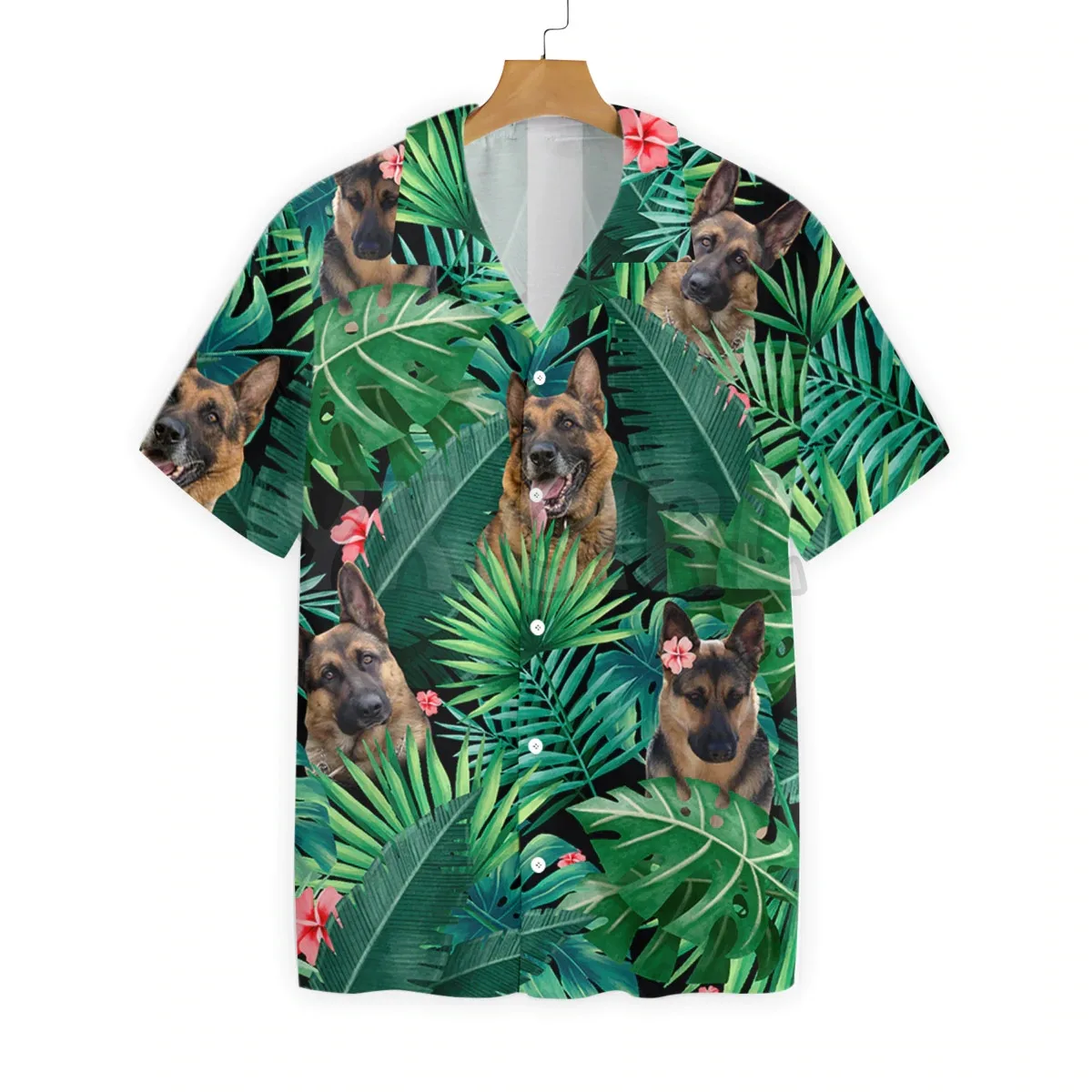 German Shepherd Hawaiian Shirt  3D All Over Printed Hawaiian Shirt Men's For Women's Harajuku Casual Shirt Unisex