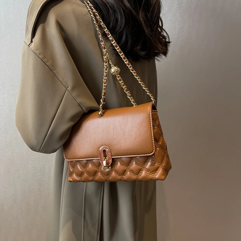 Crossbody Luxury Bags For Women 2023 Fashion Top Quality Long Goldchain Shoulder Bags Handbags For Women 2023 Designer Luxury