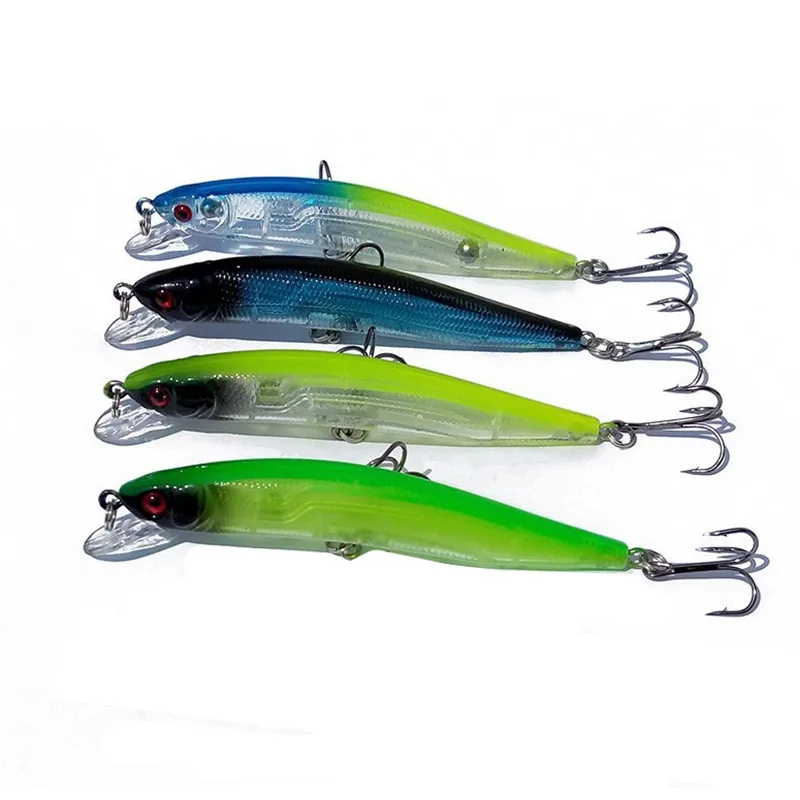 

4pcs/Llot 9cm 7.5g Lifelike Popper Fishing Lure Hard Bait Medium Diver Tight Wobble Slow Floating Crankbait Swimbait Lures