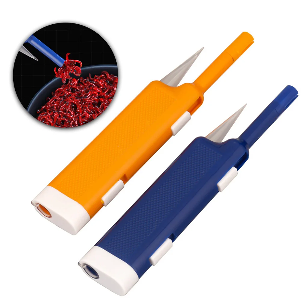 

Earthworm Bloodworm Clip Portable Fishing Pellet Bait Bander Hook Remover Device Red Worm Clip On Bait Equipment Fishing Pesca