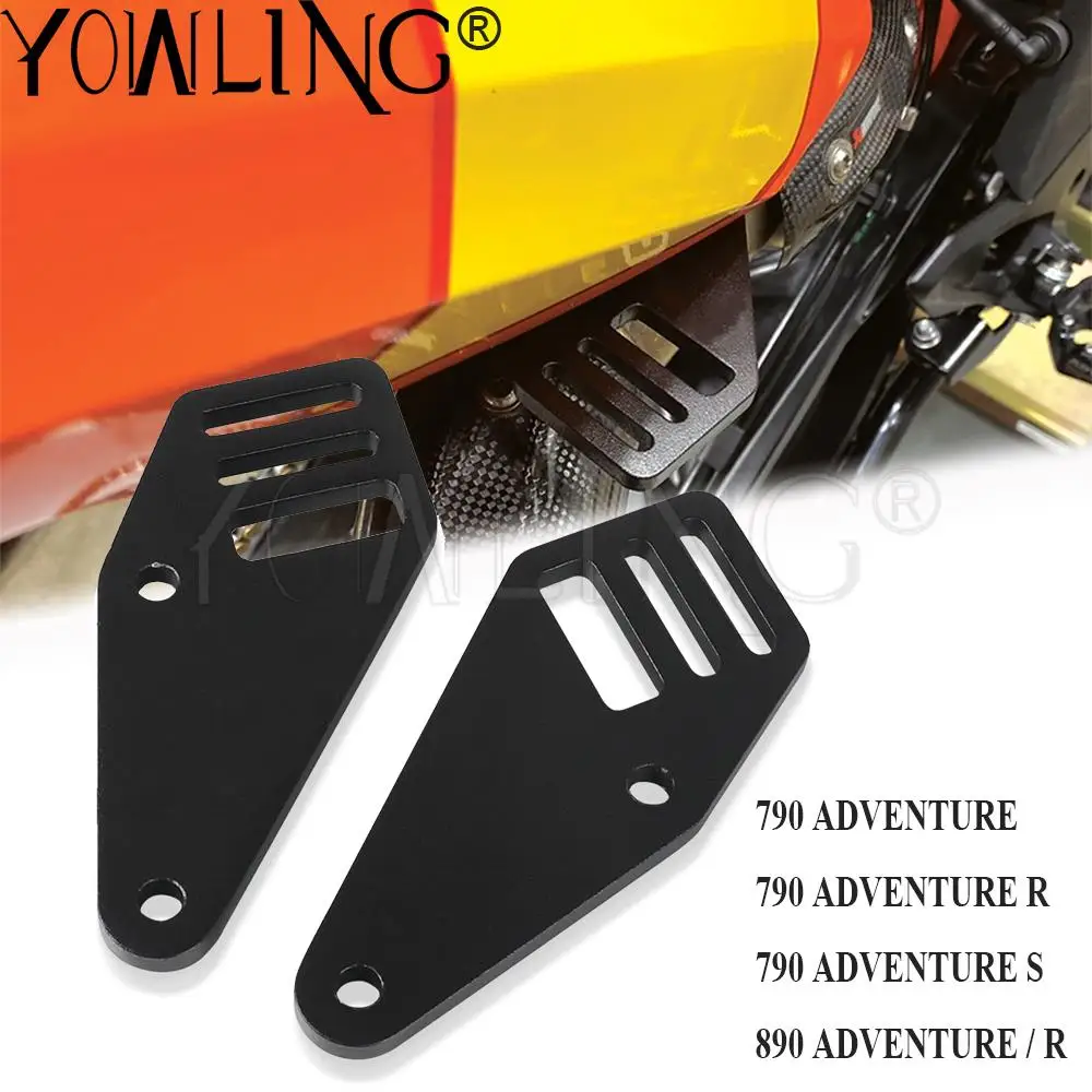

Motorcycle CNC Rear Passenger Peg Luggage Strap Plate Set Foot Peg Replacement Retractor For 790 ADVENTURE R S 890 ADVENTURE R