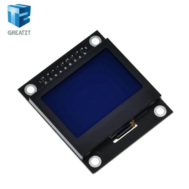 12864 ЖК-экран LCD 12864-03A модуль последовательный порт точечная матрица SPI с железной