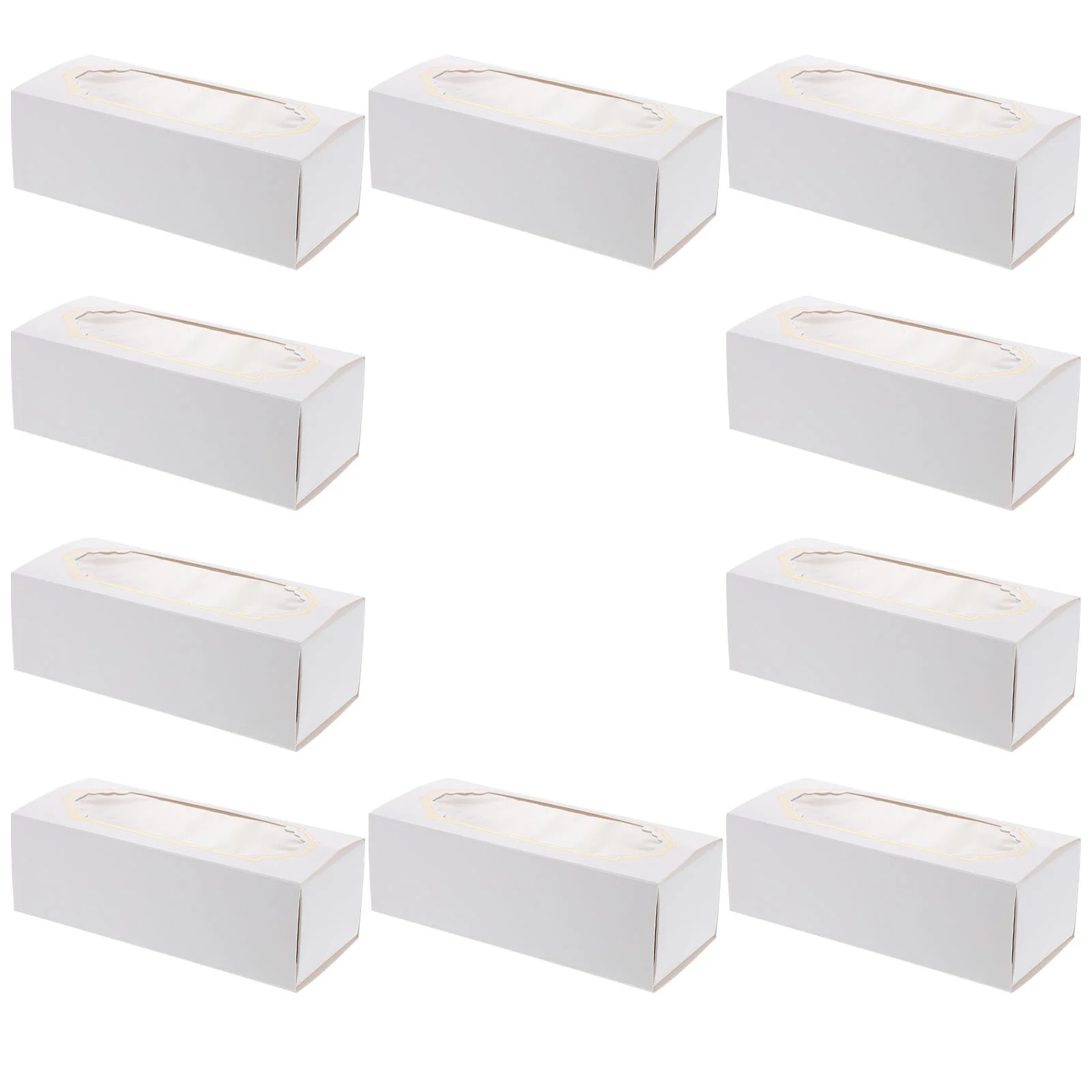 

Cake Box Packaging Container Roll Bakery White Casepacking Boxes Dessert Pastry Cardboard