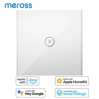meross homekit smart light switch neutral wire required wall touch switch works with siri alexa google assistantsmartthings