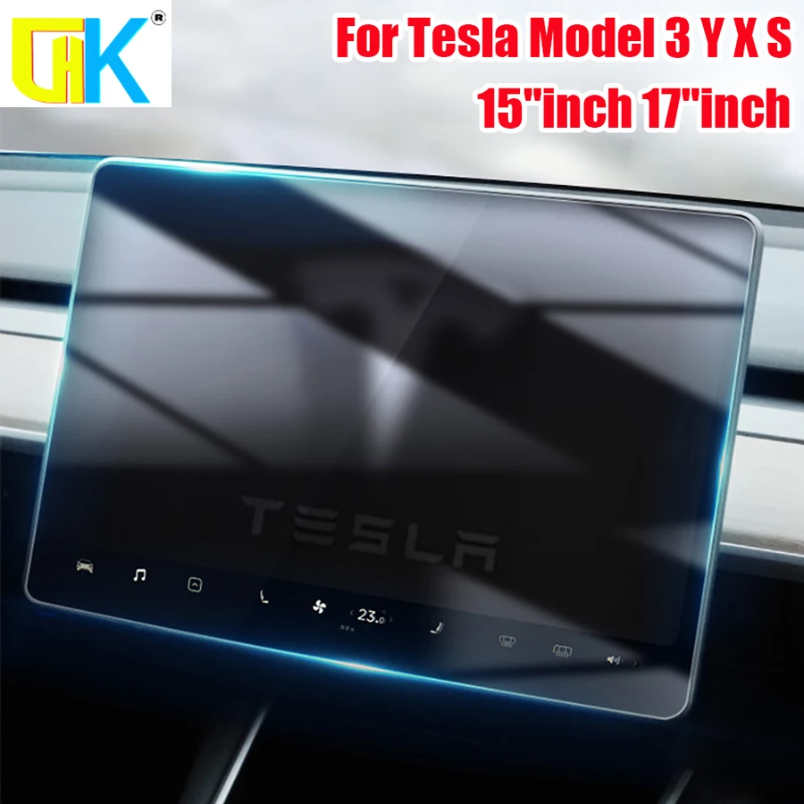 

HKGK For Tesla Model 3 Y X S Center Screen Model 3/Y 15" /17" Touchscreen Protector Film For Tesla Model S/X Screen Protecto