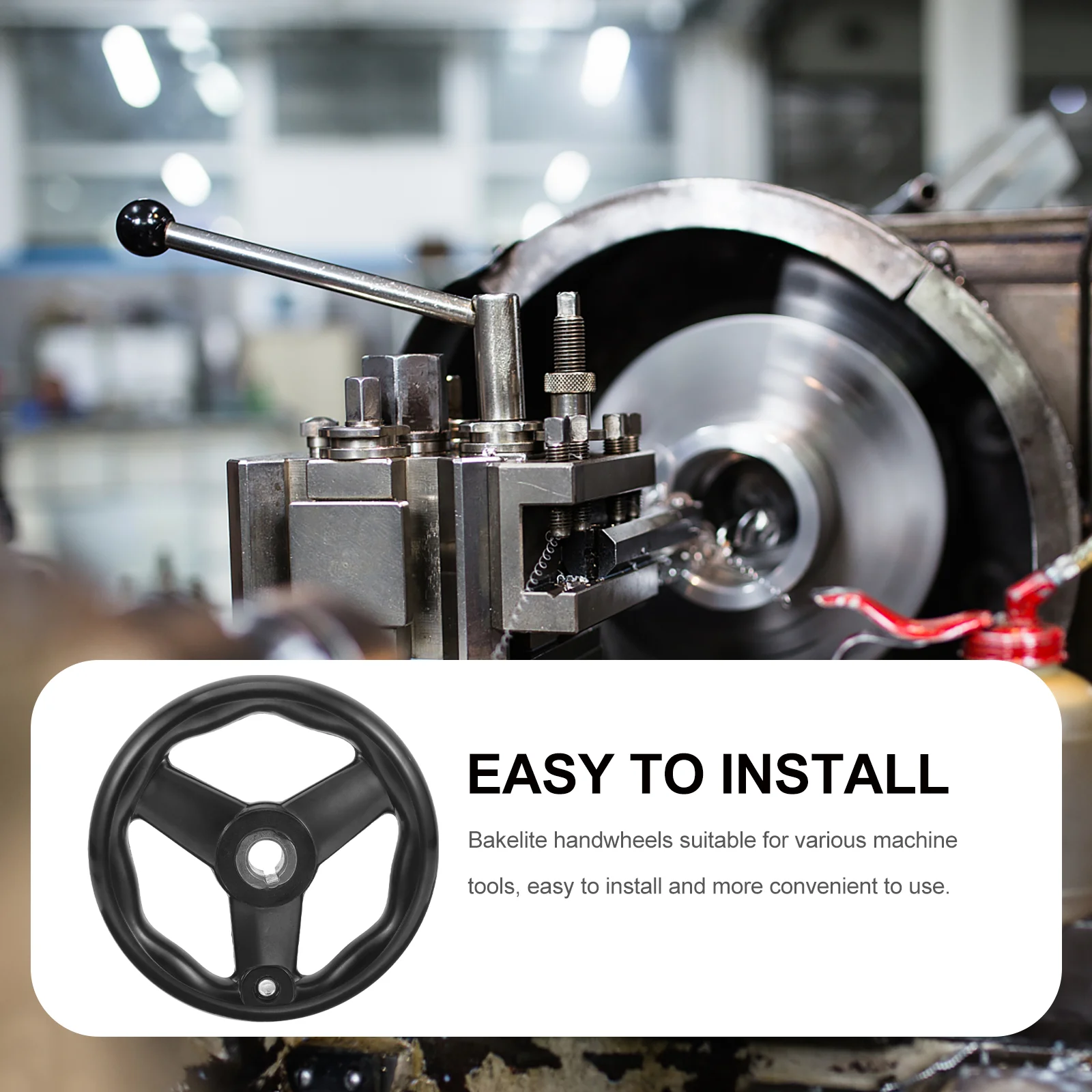 Фрезерный маховик с тремя спицами токарный станок вращающийся бакелитовый