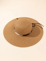 hats gorras sombreros capshat bead decor straw hat beach