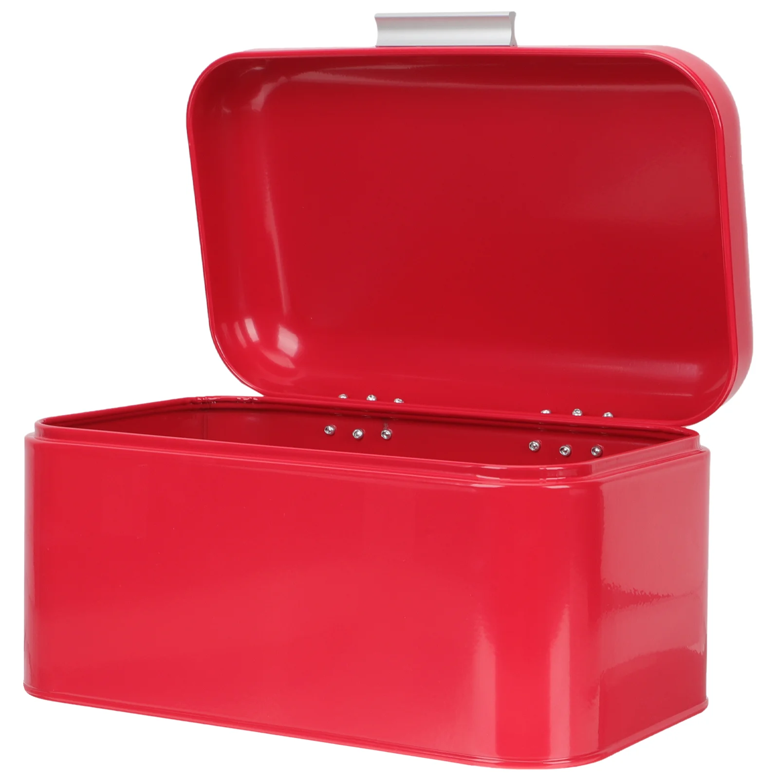 

Bread Box Storage Container Organizer Metal Loaf Grain Farmhouse Toast Tin Countertop Boxes Cake Basket Carrier Bakery Flatware