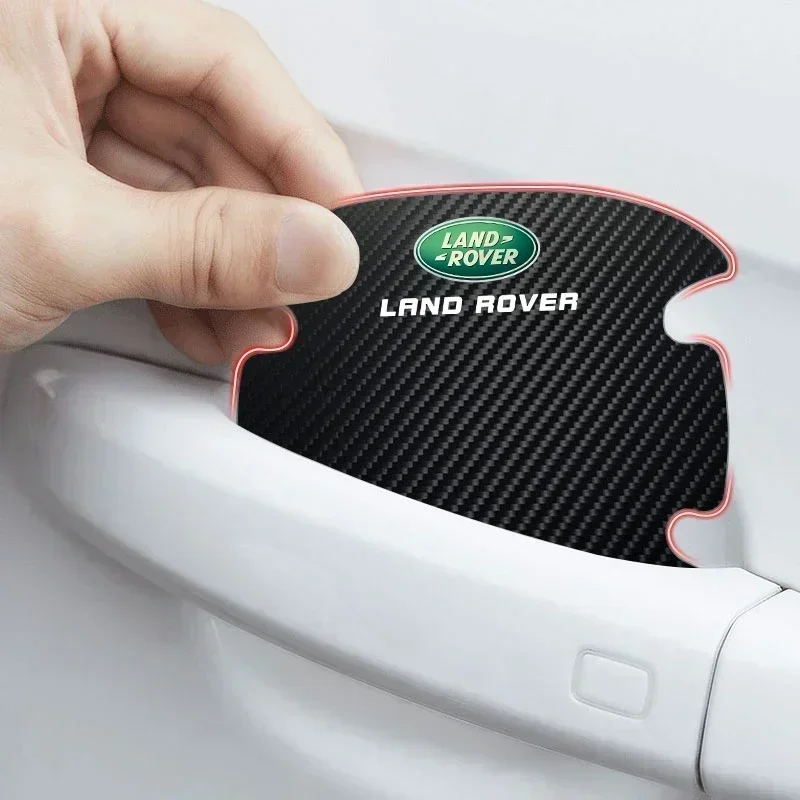 4 шт./компл. наклейка на дверную ручку автомобиля углеродное волокно устойчивая к