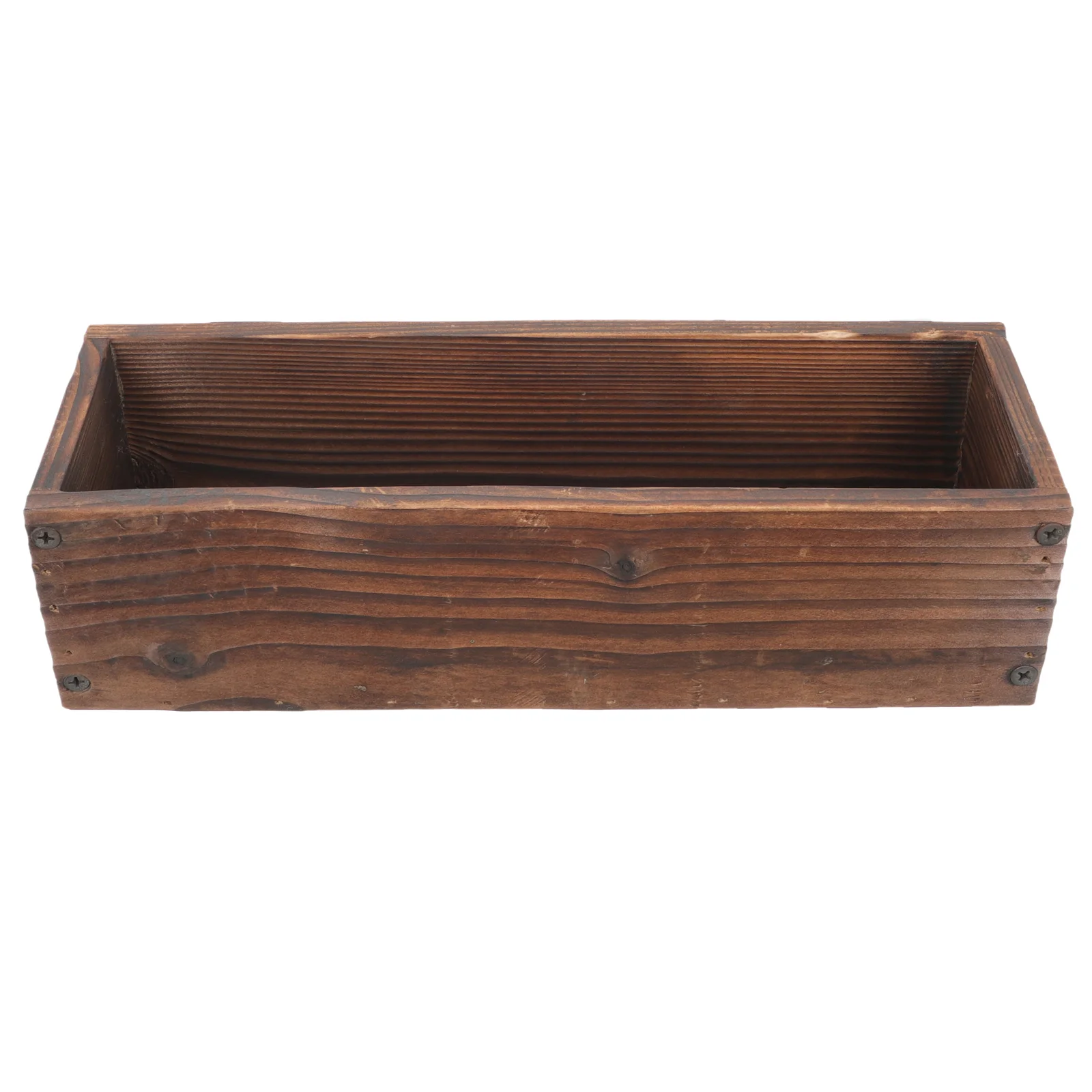 

Planter Flower Box Pots Wood Wooden Rustic Succulent Pot Planters Boxesrectangular Window Balcony Railing Deck Vase Vegetable