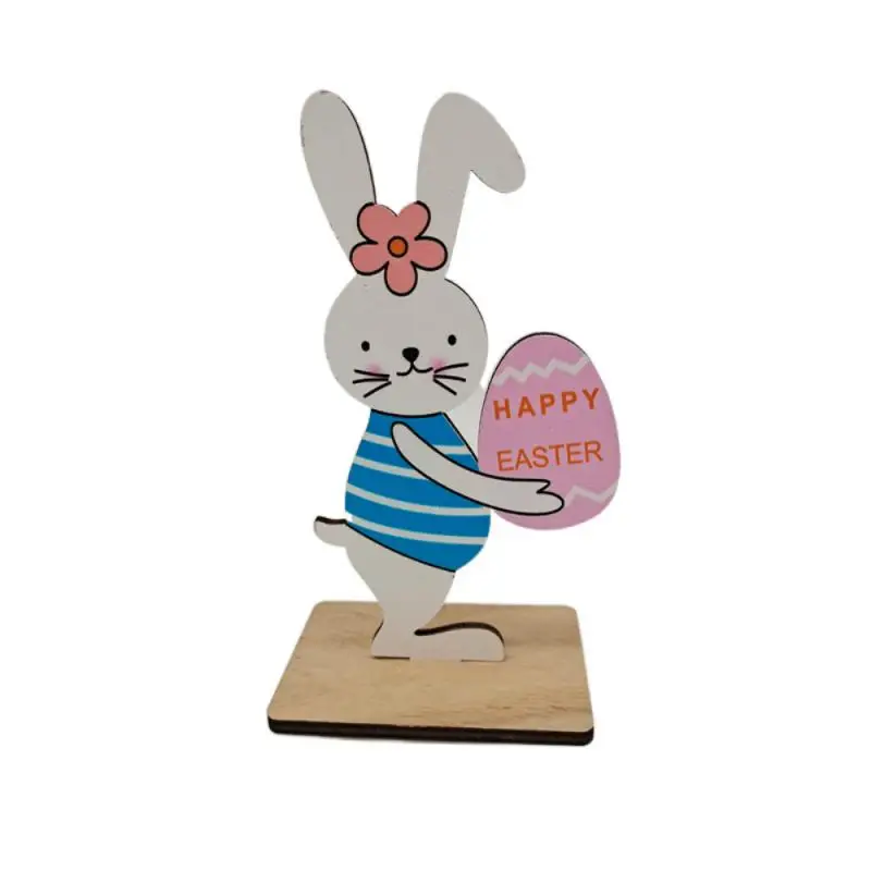 

Easter Rabbit Wooden Ornaments Creative New Wooden Products Desktop Decoration Party Decor For Home Home Decoration