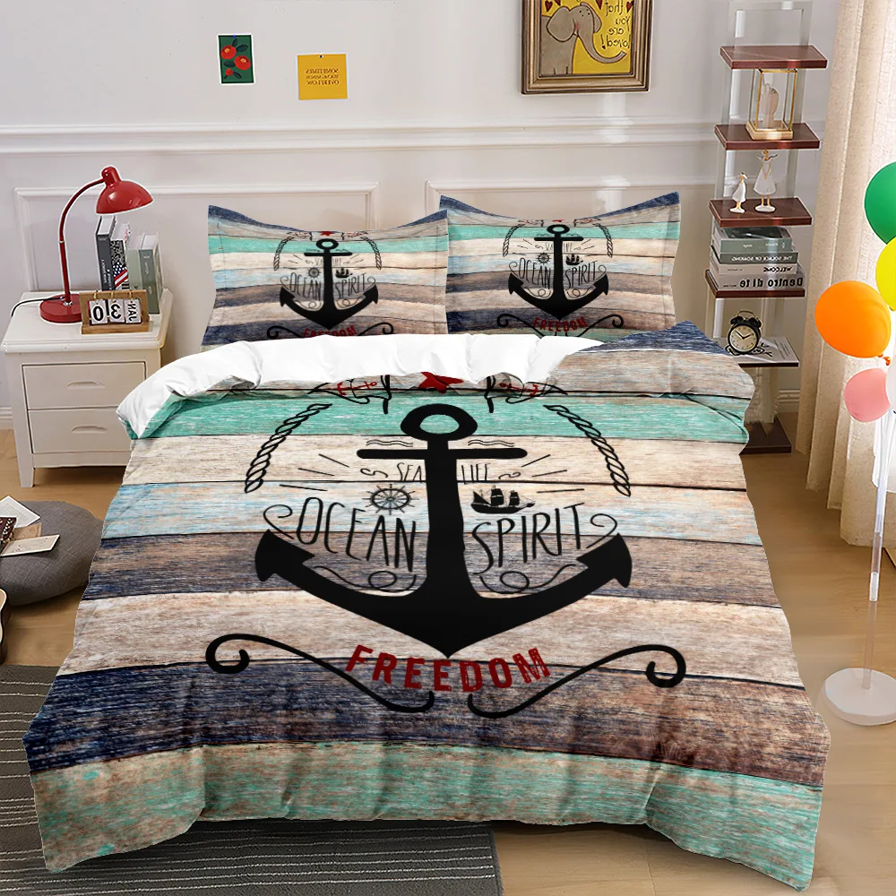 Pillowcases Quilt Cover Twin Full Queen King Boat Sailing For Adult Kids 3d Duvet Cover