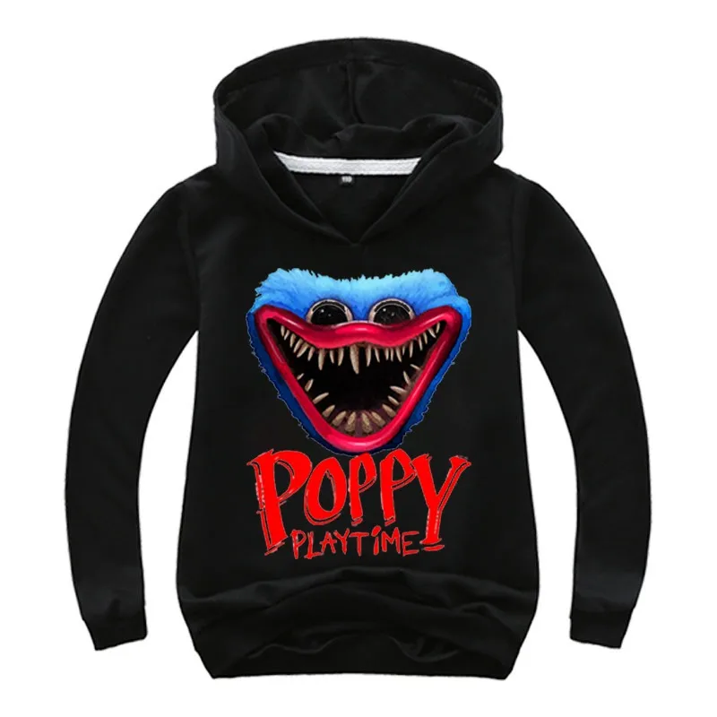 

Новые модные худи Huggy Wuggy с рисунком мака для игр, Детские свитшоты, пуловер с рисунком, уличная одежда для мальчиков и девочек, детские повсе...