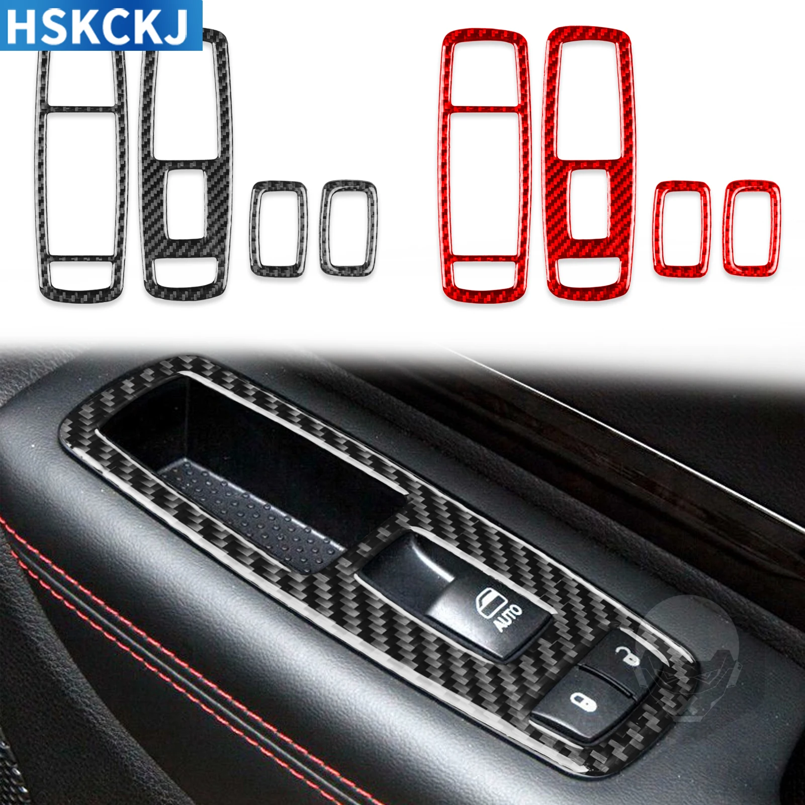 Для Jeep Grand Cherokee 2012-2021 автомобильные аксессуары из настоящего углеродного волокна