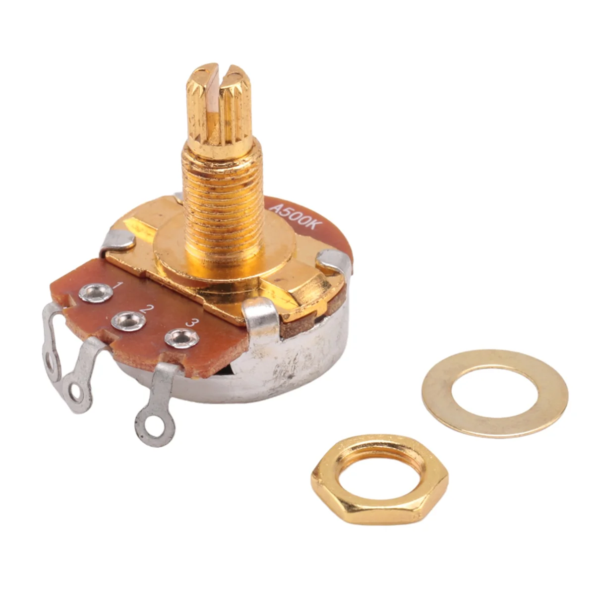 Полнометрические контрольные потенциометры с валом A500K аудиоконические для