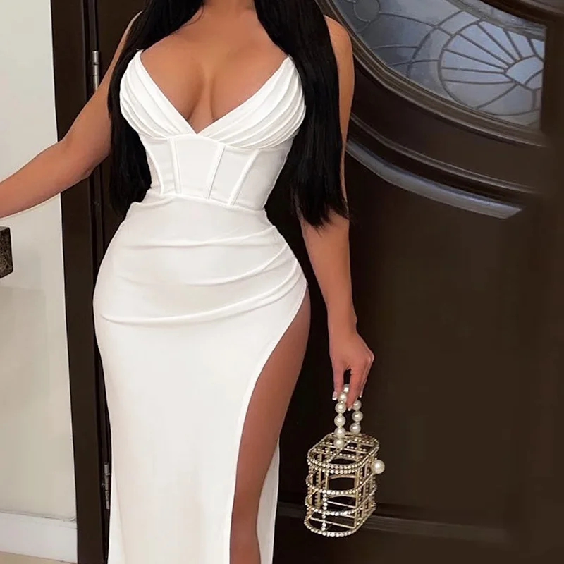 

Elegant Evening Prom Dresses for Women 2022 Summer Robe Femme Night Roupas Femininas Sexy Bodycon Outfits for Woman Fairy Grunge