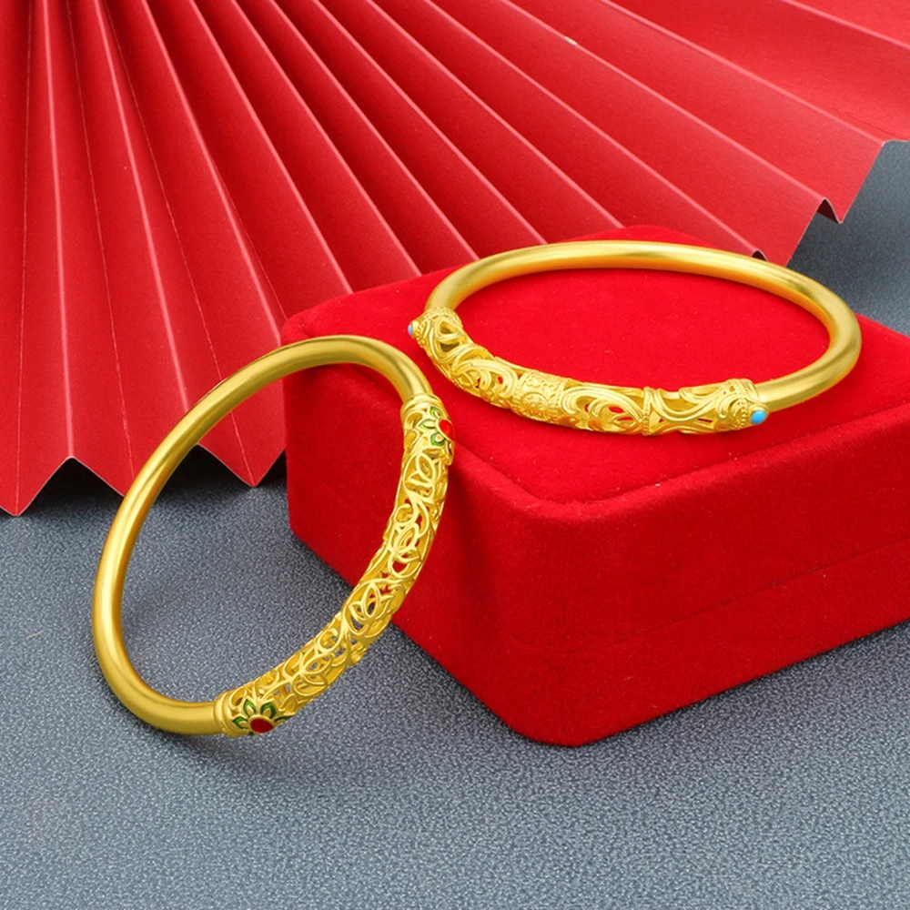 

1 ряд циркониевых женских браслетов Изысканная мода 18k желтое золото Заполненные Классические Свадебные вечеринки женские ювелирные издел...