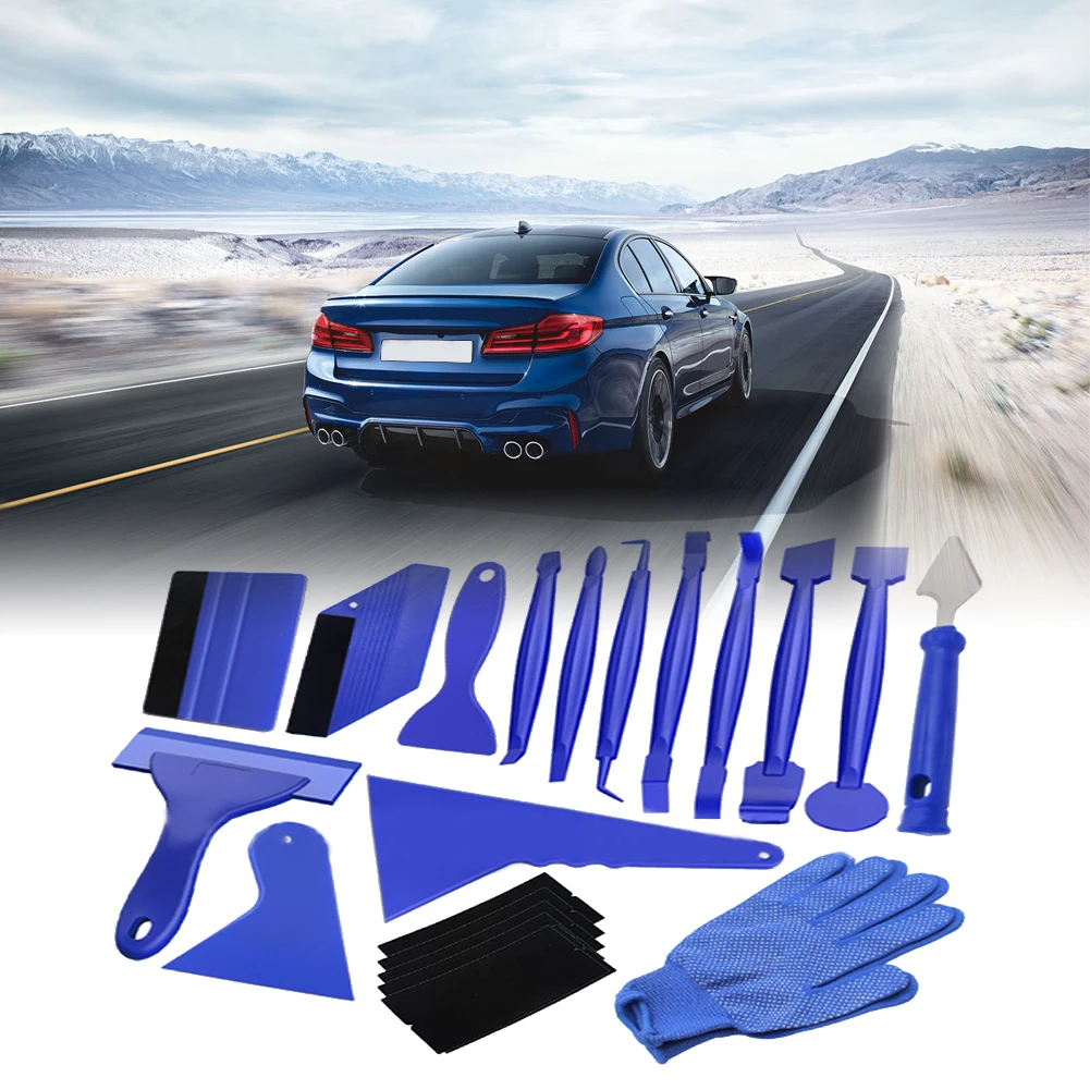 

21pcs Auto Wrap Tools Set Rubber Squeegee Scraper Sticker Window Film Tint Glass Application Vinyl Wrapping Tool Car Tools Kit