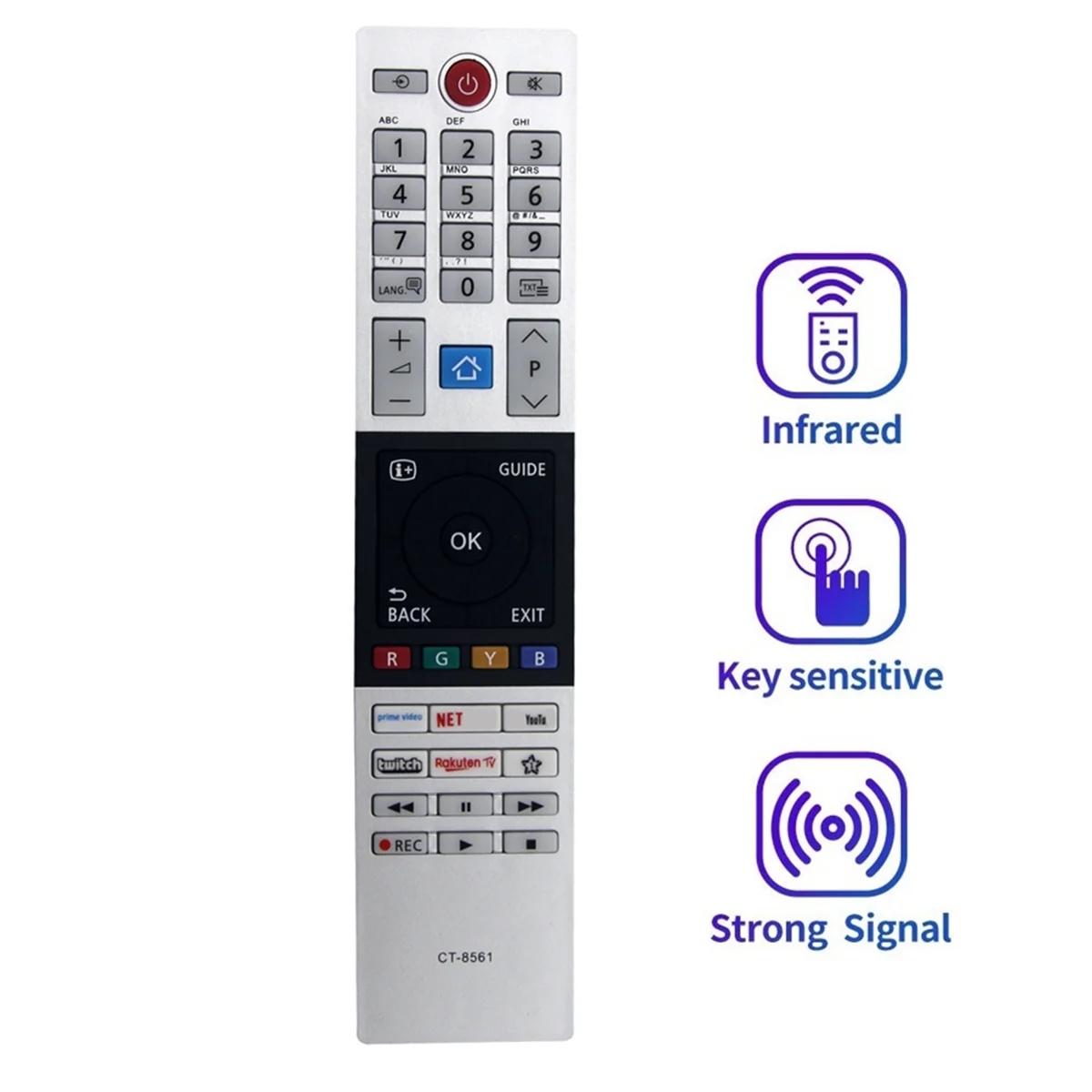 CT-8561 сменный пульт дистанционного управления для TOSHIBA SMART LED TV Remote Control
