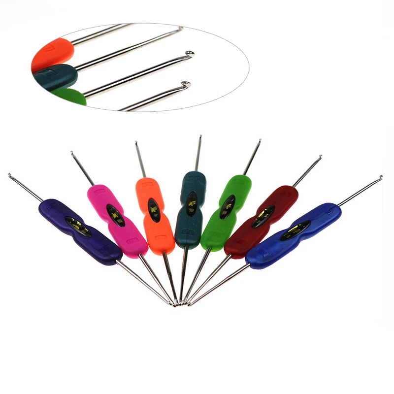 

1 шт. Набор цветных двусторонних алюминиевых крючков для вязания, инструменты и аксессуары для вязания крючком, инструменты для плетения