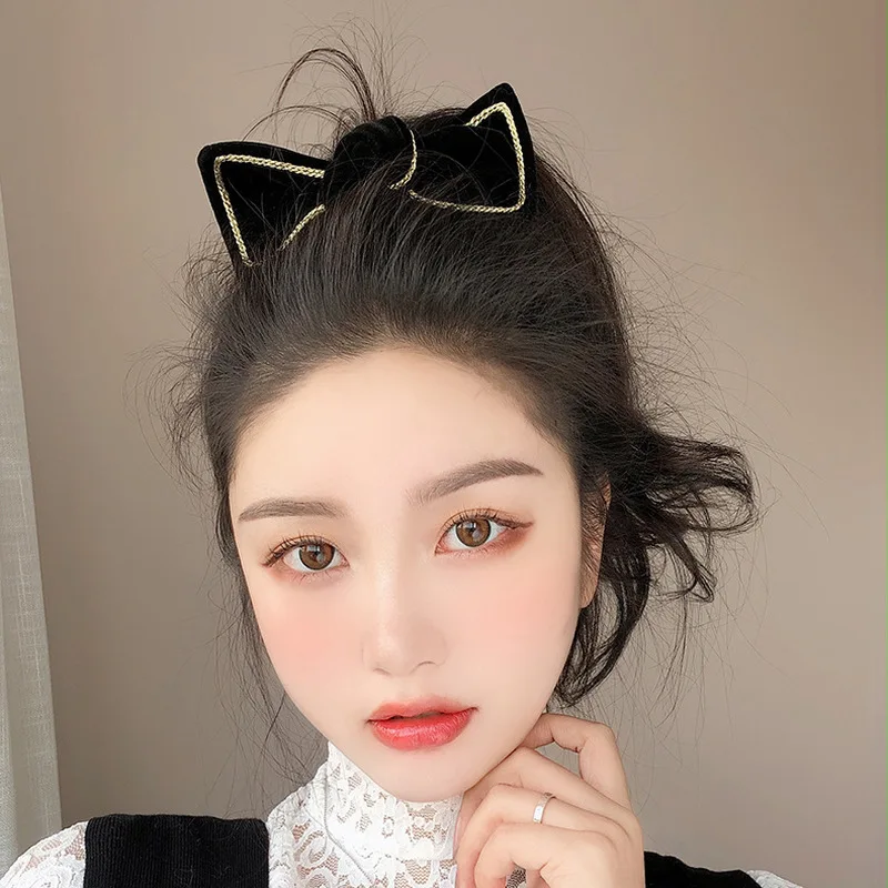 Новинка 2020 Корейская простая Милая Бархатная веревка для волос с большим бантом