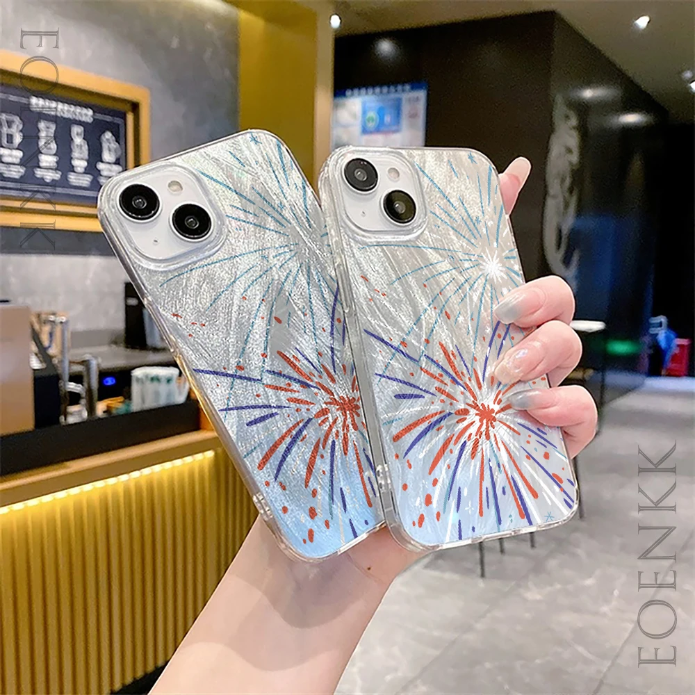 Чехол для телефона с принтом фейерверка iPhone 14 12 16 11 15 13 Pro Max XS X XR 7 8 Plus SE2022 2020