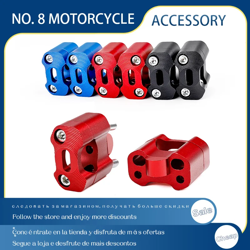 

CNC Billet HandleBar Fat Bar Risers Mount Clamp Adaptor 22MM To 28MM For Pit Dirt Bike Racing Motorcycle Enduro Supermoto MX ATV