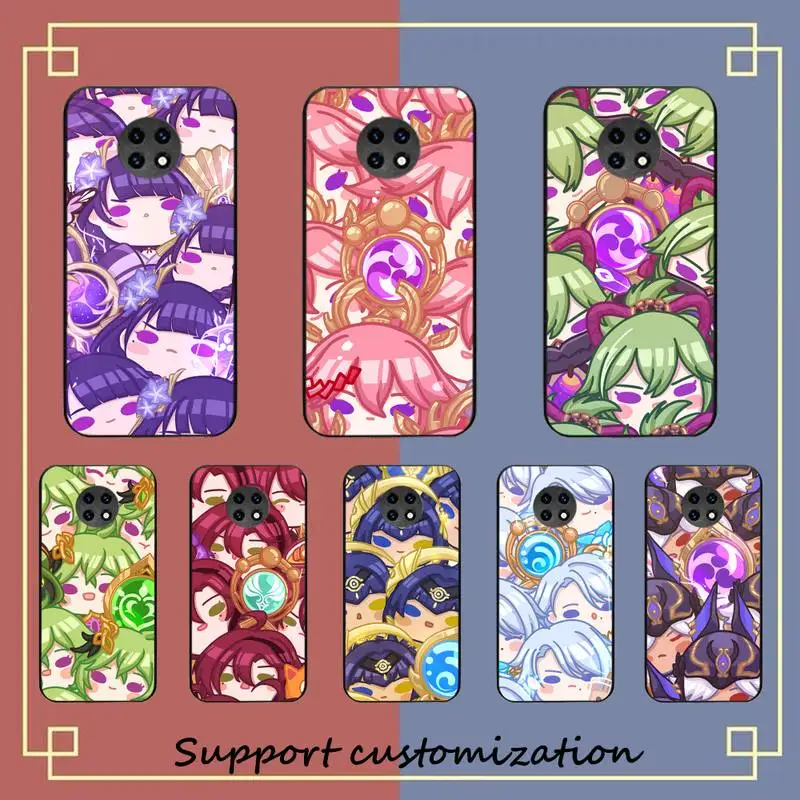 

Cute Genshin Impact Phone Case for Redmi 8 9 9A for Samsung J5 J6 Note9 for Huawei NOVA3E Mate20lite cover
