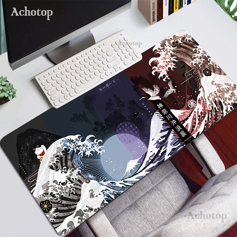 

Японский большой коврик для мыши, игровой коврик для мыши для ПК, большой коврик для мыши с большой клавиатурой, ноутбука, коврик для мыши XXL, ...