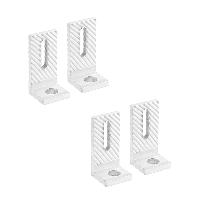 

4 Pack Aluminum Alloy 8Mm Diameter L Brackets Mounting Brackets For Solar Panel System Install