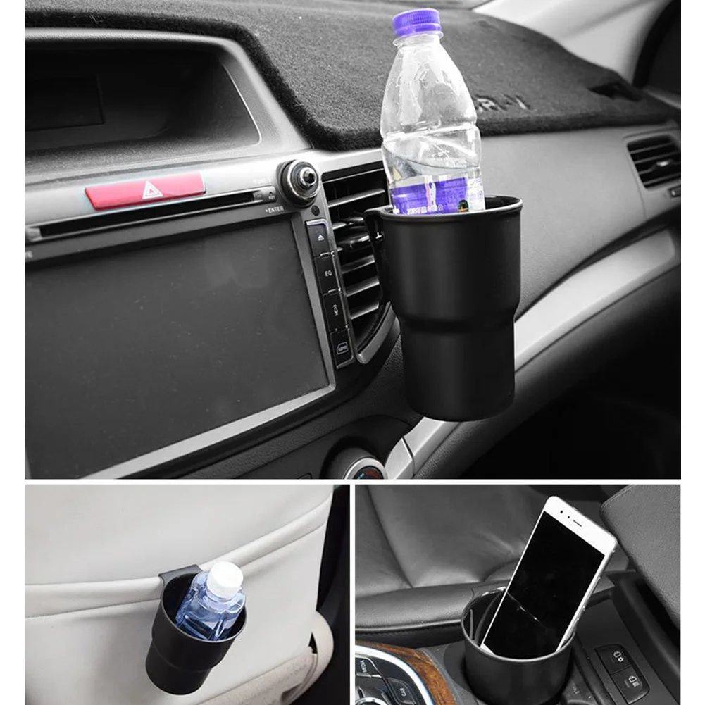 Car Water Cup Holder Box Mobile Phone Multifunctional Beverage Trash Can Air Outlet Chair Back Door Armrest Decor |