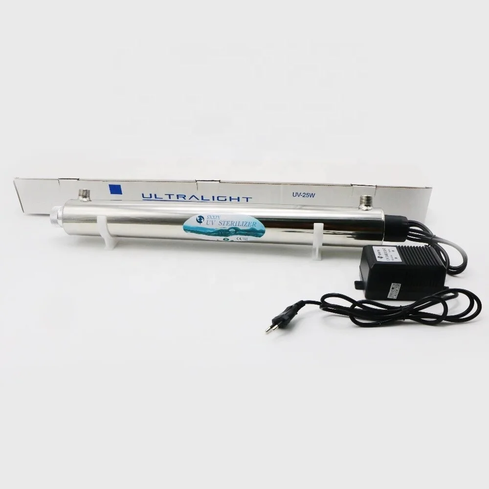 

304SS 12GPM UV water sterilizer 3/4'' BSP Male 55w for home water purifier