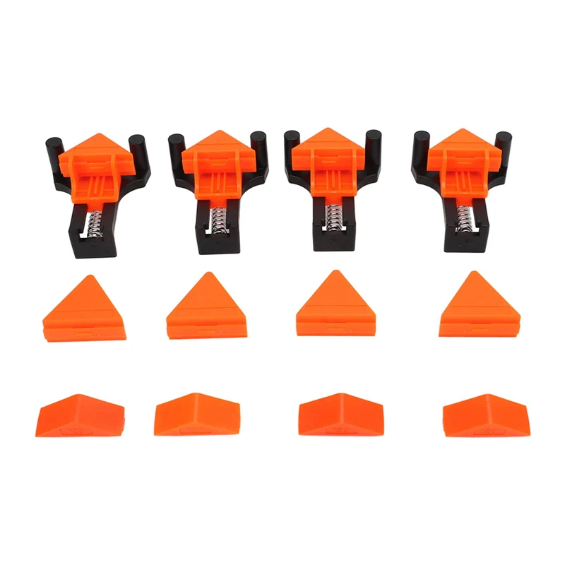 

4PCS Clamp Set 60/90/120 Degrees Corner Clamp Wood Angle Clamps Woodworking Bar Frame Clamp Corner Holder Woodworking Hand Tool