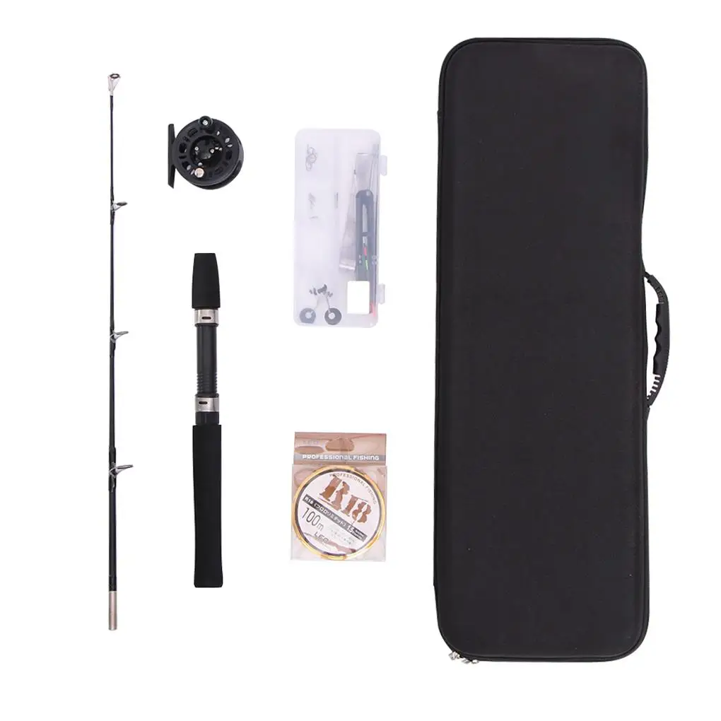 

Ice Fishing Rod Set 80cm Black ABS Fishing Rod Solid Outdoor Fishing Rod Winter Fishing Raft Fishing Rod Fishing Rod Equipment